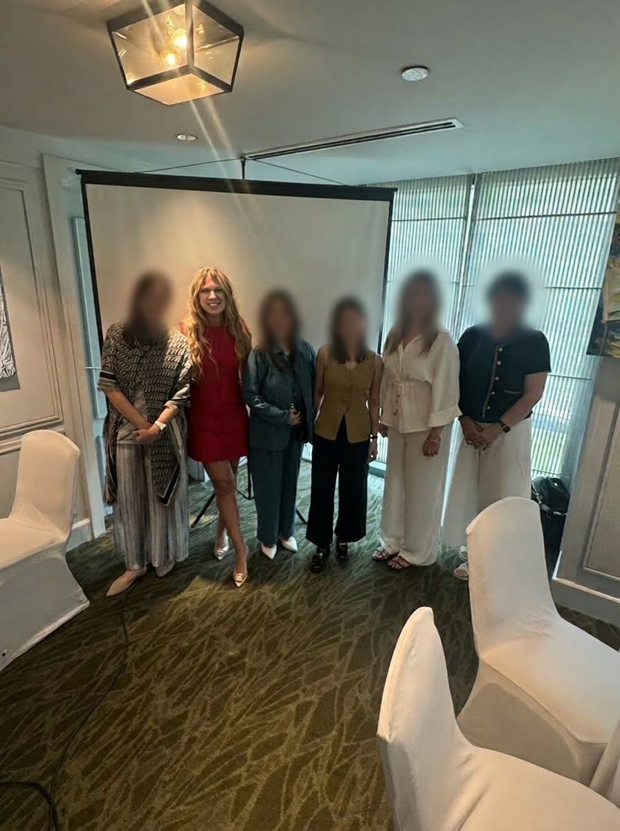Teresa Cunha at a client event in Manila, Philippines
