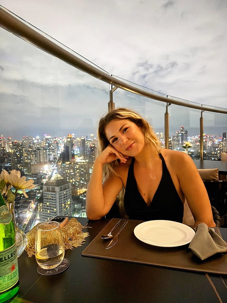 Teresa Cunha at a rooftop in Bangkok