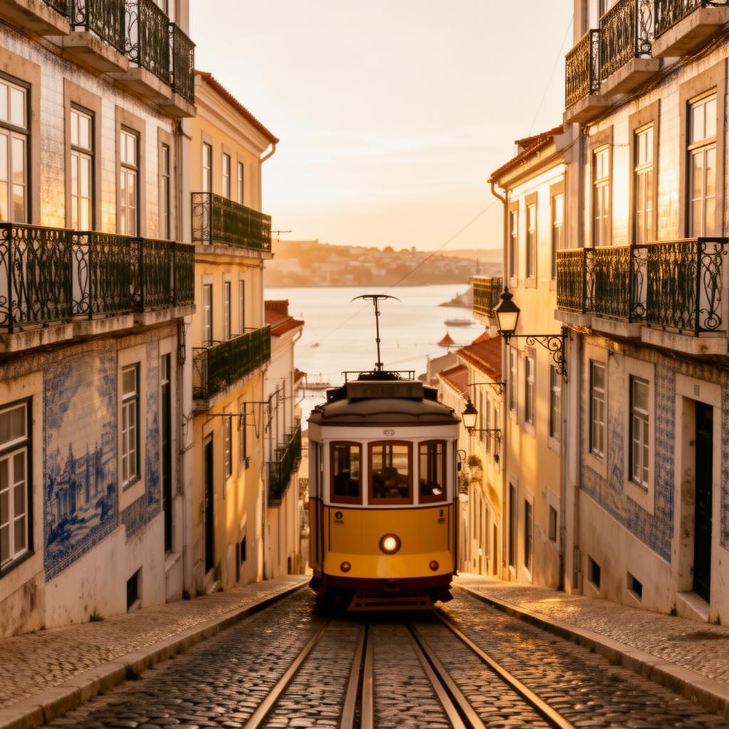 Lisbon at golden hour